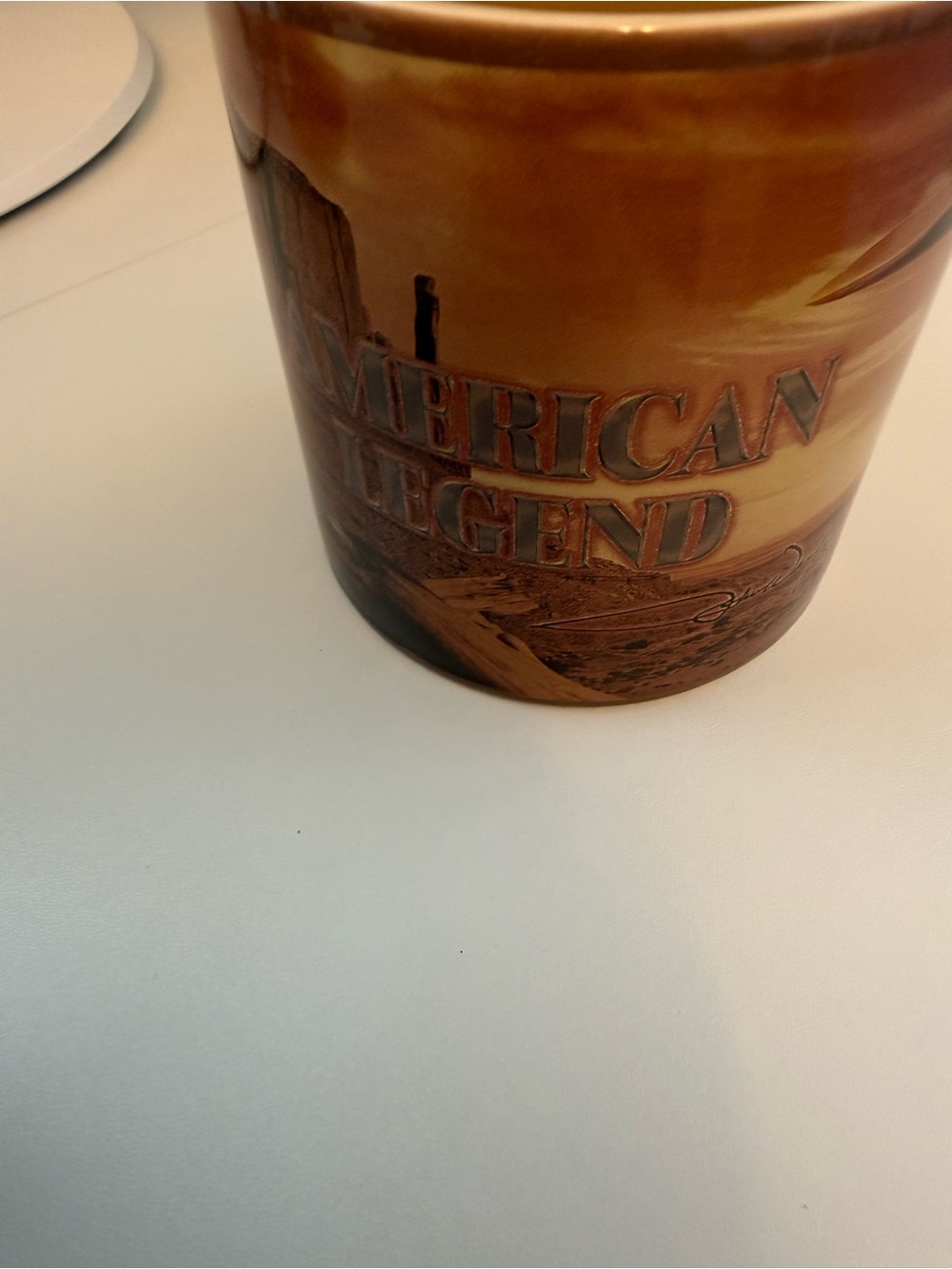 Brown Ceramic Inspirational Quote Coffee Mug John Wayne - Picture 3 of 5